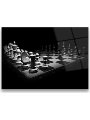 Glass Art Concept Satranç Takımı Cam Tablo