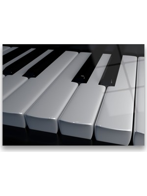 Glass Art Concept Piano Cam Tablo