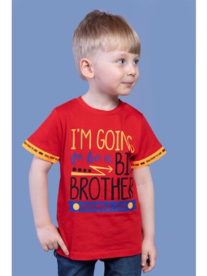 Toontoy Kids Toontoy Erkek Çocuk Kolları Neon Şerit Detaylı Baskılı Tişört