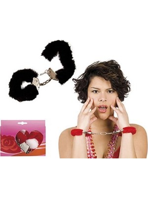 Zelia Collection Siyah Peluş Kelepçe