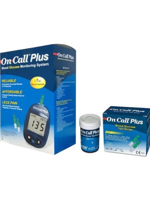 On Call Plus Ölçüm Cihazı ve 1 Kutu 50 Ölçüm Stribi ile Kolay Kullanım Sağlayan Medikal Ürün