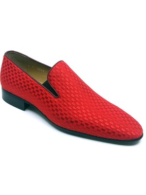 Fosco Nakışlı Kırmızı Klasik Erkek Ayakkabı 1305