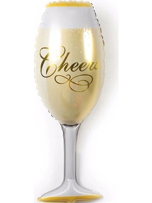 Pazariz Folyo Balon Doğum Günü Balonu Parti Balonu 92 x 37 cm Kadeh