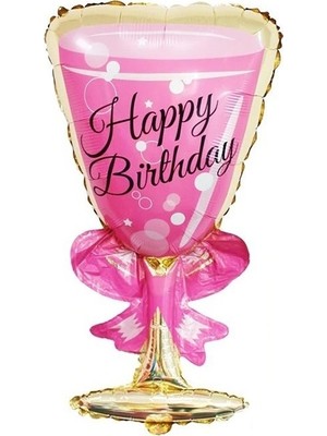Pazariz Folyo Balon Doğum Günü Balonu Parti Balonu 49 x 103 Kadeh