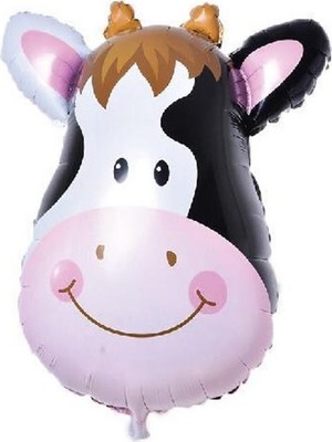 Pazariz Folyo Balon Doğum Günü Balonu Parti Balonu 45 cm Inek