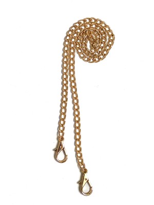 Killdeer Gold Zincir Omuz Çanta Askısı Sapı Logo Aksesuarlı En 0,5cm Uzunluk 64CM (Kısa - Ince Askı)