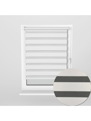 Perle Home Beyaz Renk  Stor Zebra Perde Sytlish Series