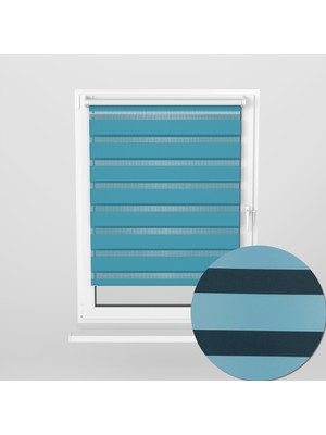 Perle Home Mavi Renk  Stor Zebra Perde Sytlish Series