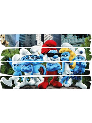 Renkselart Şirinler Mdf Tablo 0517 (Model E)