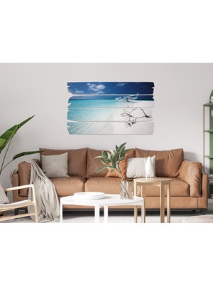 Renkselart Uçak Gökyüzü Mdf Tablo 1323 (Model E)