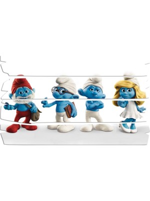 Renkselart Şirinler Mdf Tablo 0524 (Model E)