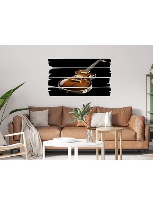 Renkselart Müzik Aleti Gitar Mdf Tablo 1393 (Model E)