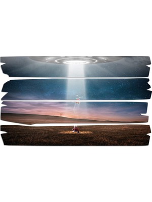 Renkselart Ufo Çocuk Bisiklet Mdf Tablo 0961 (Model E)