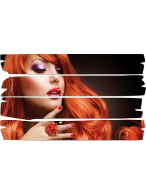 Renkselart Kadın Saç Modeli Kuaför Mdf Tablo 1041 (Model E)