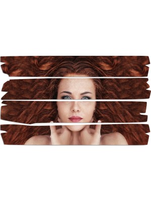 Renkselart Kadın Saç Modeli Kuaför Mdf Tablo 1019 (Model E)