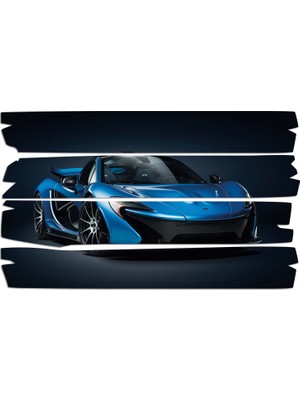 Renkselart Spor Araba Mdf Tablo 1212 (Model E)