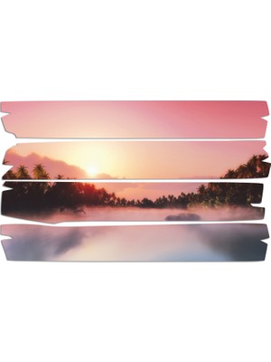 Renkselart Gün Batımı Sunset Mdf Tablo 1443 (Model E)