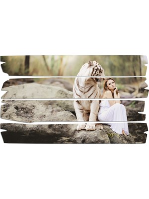 Renkselart Beyaz Kaplan Mdf Tablo 2505 (Model E)