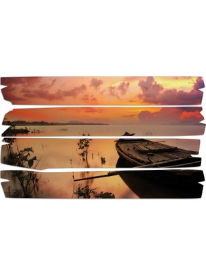 Renkselart Gün Batımı Sunset Mdf Tablo 1428 (Model E)