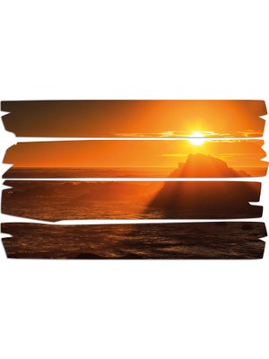 Renkselart Gün Batımı Sunset Mdf Tablo 1442 (Model E)