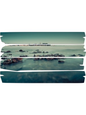 Renkselart Sahil Kıyı Deniz Mdf Tablo 2158 (Model E)