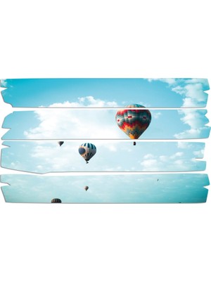 Renkselart Gökyüzü Balonlar Mdf Tablo 2981 (Model E)