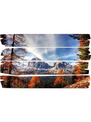 Renkselart Dağ Manzarası Mdf Tablo 3310 (Model E)