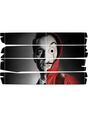 Renkselart La Casa De Papel Mdf Tablo 3498 (Model E)