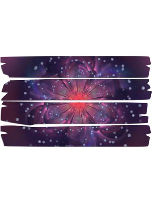 Renkselart Fraktal Sanatsal Mdf Tablo 2896 (Model E)