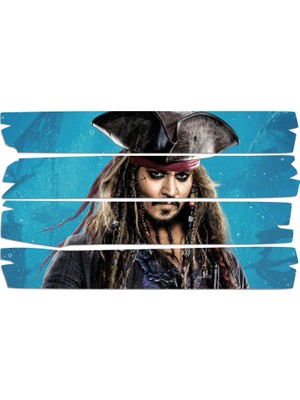 Renkselart Karayip Korsanları Jack Sparrow Mdf Tablo 3420 (Model E)