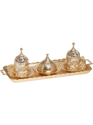 Bazaar 4 Osmanlı Hürrem Sultan Türk Kahvesi Seti 2 Kişilik - Sarı
