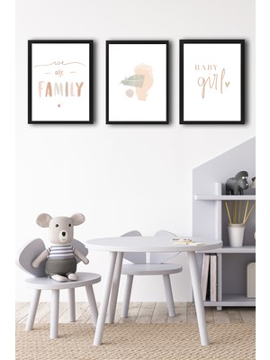 Bystag Çerçeveli Poster Set Kız Bebek