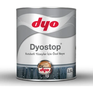 Dyostop Rütübetli Yüzeyler Için Özel Boya 0.75 Litre