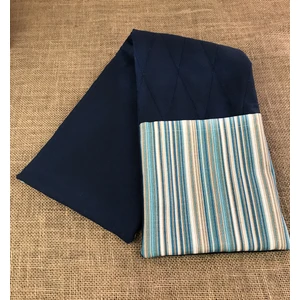 Yüksek Isıya Dayanıklı Elyaf Dolgulu Lacivert - Çok Renkli Fırın Eldiveni & Tutacak