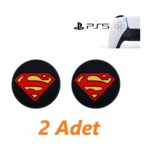 Ps5 Dualsense 2 Adet Süpermen Kabartma Desenli Analog Başlığı