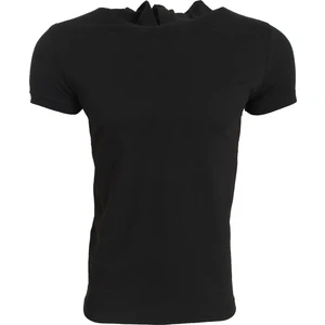 Raf Coll Basic Siyah Unisex Kısa Kollu Kapüşonlu Slim Fit T-Shirt