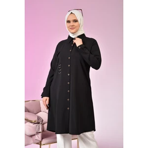 Buyuk Beden Tunik Tesettur Kadin Ayrobin Kumas