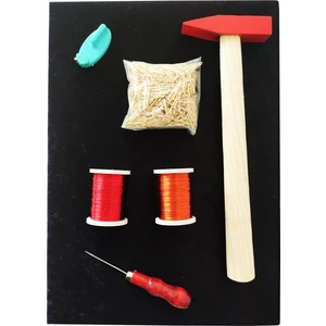 Tuğra Tablo Filografi Set & Kumaş Kaplı Tahta Hazır Set