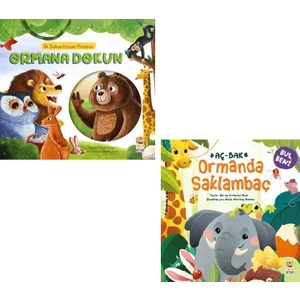 Ilk Dokun Hisset Kitabım Ormana Dokun + Aç-Bak Ormanda Saklambaç Interaktif Kitaplar Set