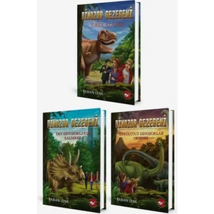 Dinozor Gezegeni Serisi 3 Kitap Set / T-Rex Alarmı - Dev Dinozorların Saldırısı - Gürültülü Dinozorlar Ormanı
