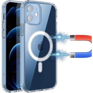 iPhone 11 Kılıf Magsafe Şeffaf Silikon - Şeffaf