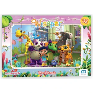Ca Games Wissper Frame Puzzle/yapboz 35 Parça Pembe Tema