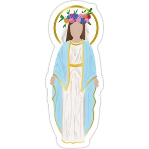 Meryem Ana Sticker Araba Oto Arma Duvar Sticker Ev Dekoratif Çıkartma 15 Cm