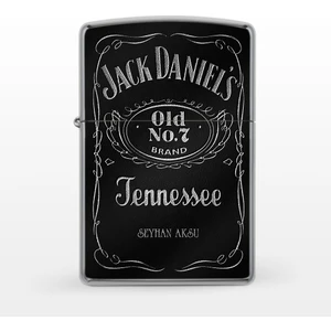 Kişiye Özel Zippo Benziniyle Çalışan Gümüş Gri Metal Çakmak - 1