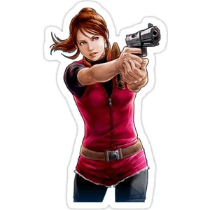 Resident Evil - Claire Redfield: Gun Survivor Sticker Araba Oto Arma Duvar Sticker