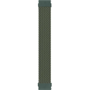 Xiaomi Mi Watch Kordon, (Large Size, 165 mm) Braided Solo Loop Band Koyu Yeşil