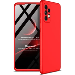 Samsung Galaxy A72 Kılıf Double Dip 360 Protective Kırmızı