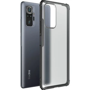 Xiaomi Redmi Note 10 Pro Kılıf Frosted Frame Siyah