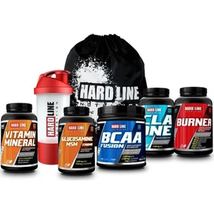 Hardline Nutrition Hardline Bcaa Fusion 500 gr + Burner + Cla One + Glucosamine Msm + Vitamin Mineral Kombinasyonu