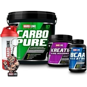 Hardline Nutrition Hardline Carbopure 4000 gr + Kreatin %100 Mikronize 300 gr + Bcaa 4:1:1 Kombinasyonu